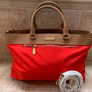 Michael Kors Colgate Red nylon tote